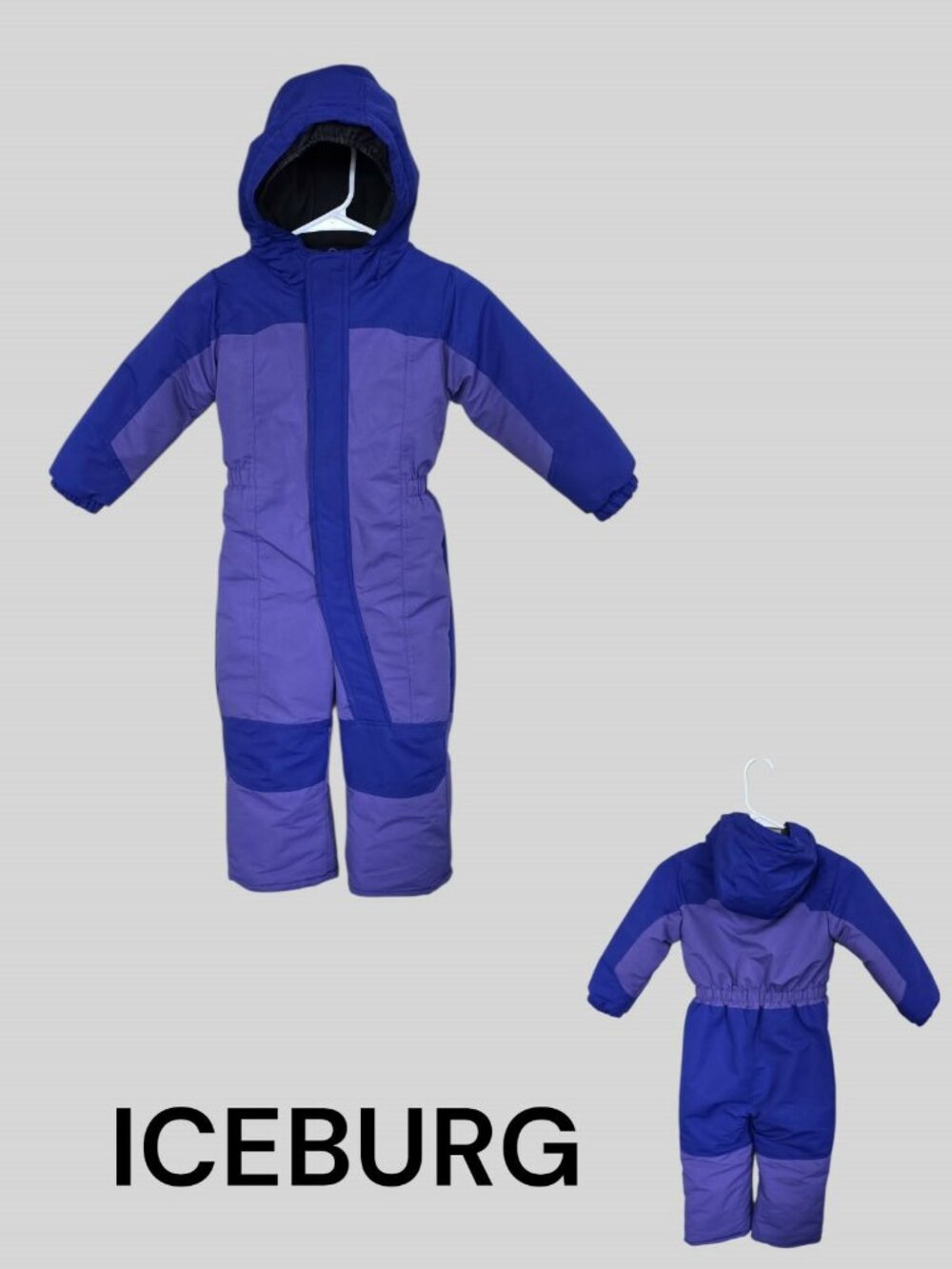 ICEBURG Insulated Hooded Puffer Colorblock Outerwear Ski Snowsuit Toddler 4T